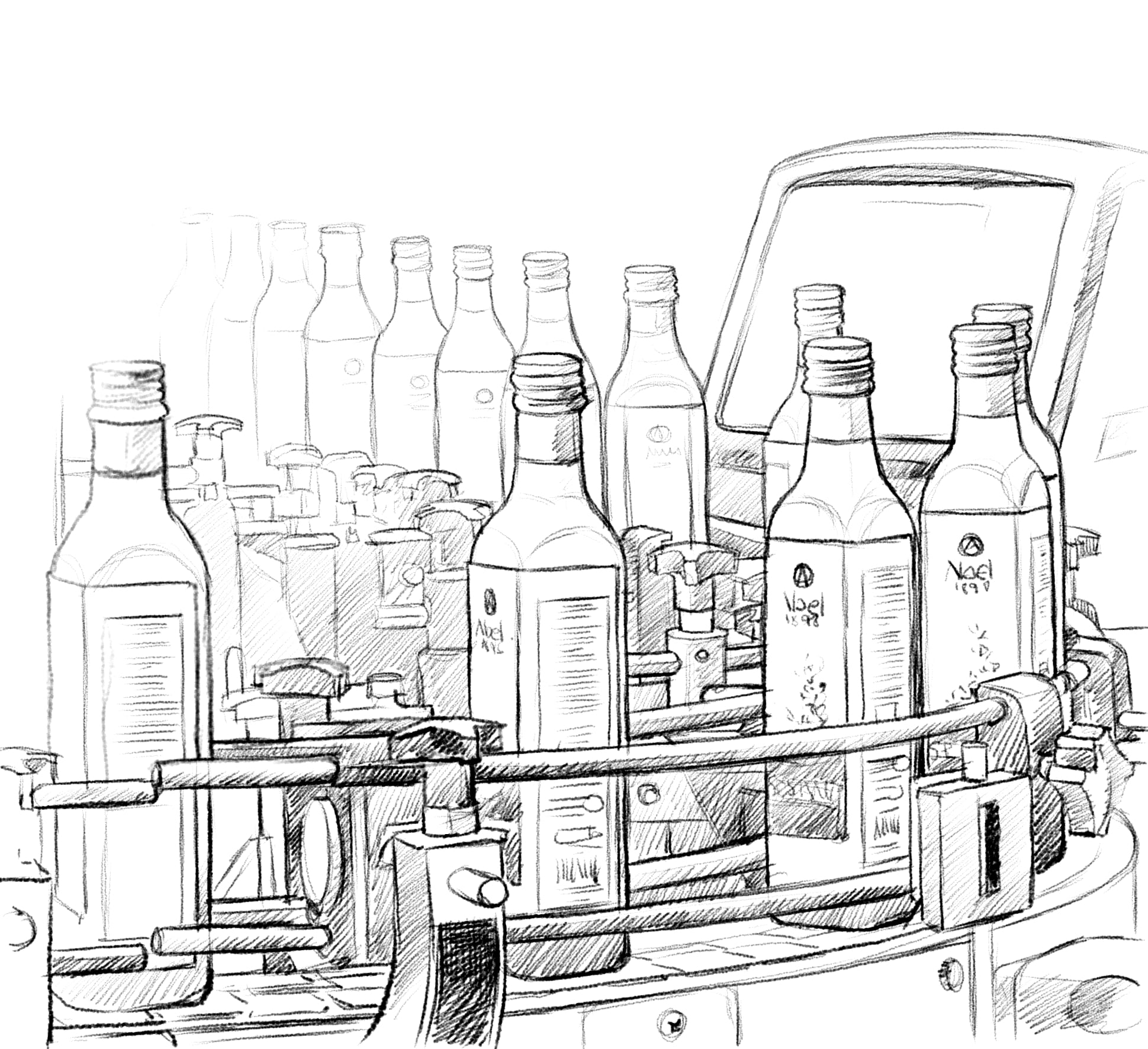 chaîne embouteillage